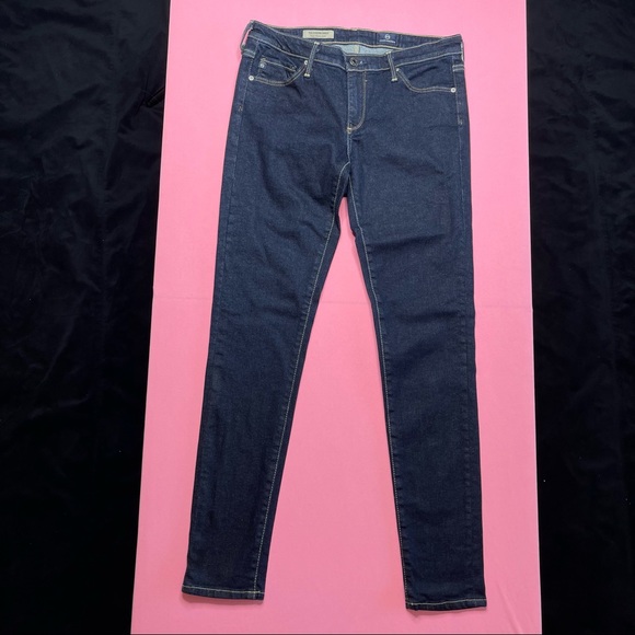 AG Adriano Goldschmied Jeans Size 27R “The Legging Ankle” Deep Blue Denim - Picture 1 of 7